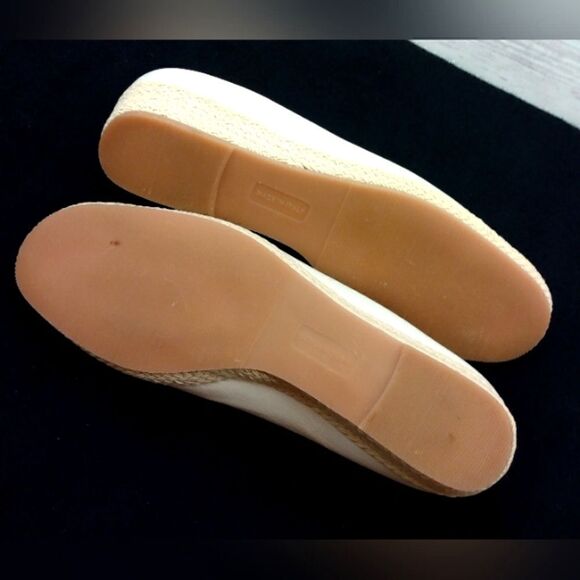 Leather Wedge Woven High Heel Shoes SZ 40 with Tie Bow Women's - Picture 12 of 13